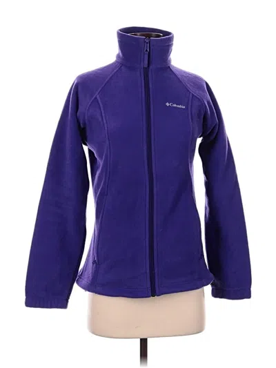 Pre-owned Columbia Fleece Jacket In Purple