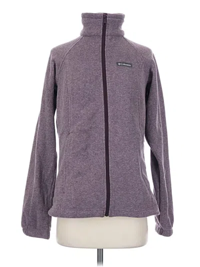Pre-owned Columbia Fleece Jacket In Purple