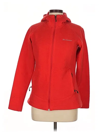 Pre-owned Columbia Fleece Jacket In Red