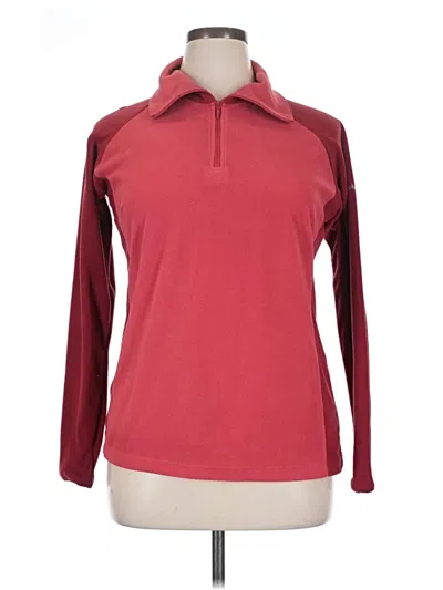 Pre-owned Columbia Fleece Jacket In Red