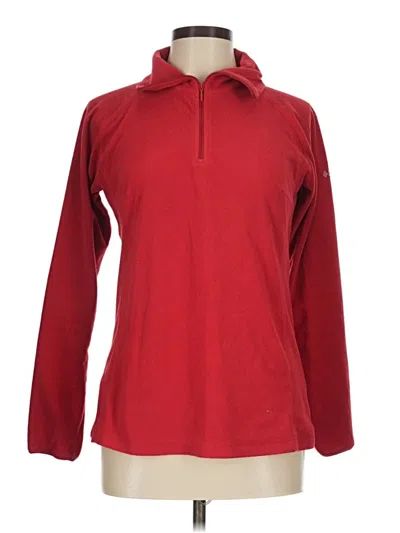 Pre-owned Columbia Fleece Jacket In Red