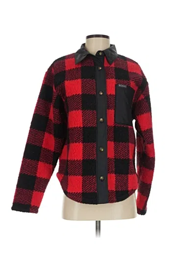 Pre-owned Columbia Fleece Jacket In Red