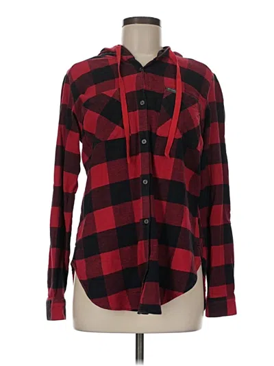 Pre-owned Columbia Fleece Jacket In Red