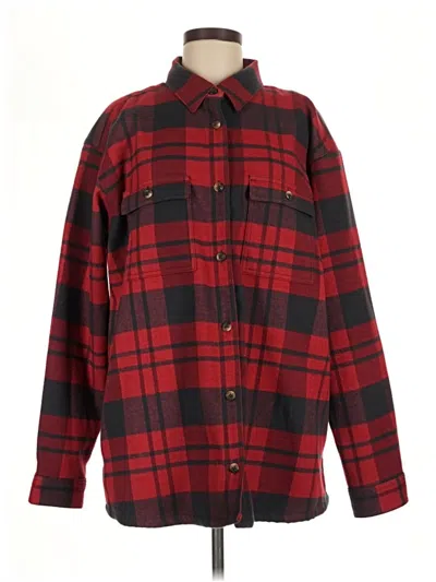 Pre-owned Columbia Fleece Jacket In Red