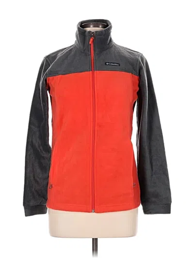 Pre-owned Columbia Fleece Jacket In Red