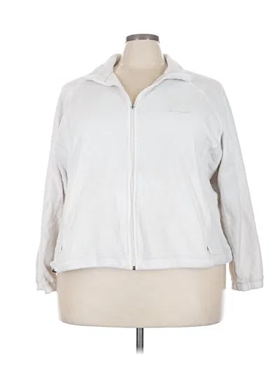 Pre-owned Columbia Fleece Jacket In Silver