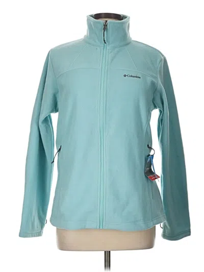 Pre-owned Columbia Fleece Jacket In Teal