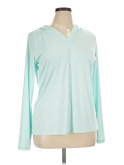 Pre-owned Columbia Fleece Jacket In Teal