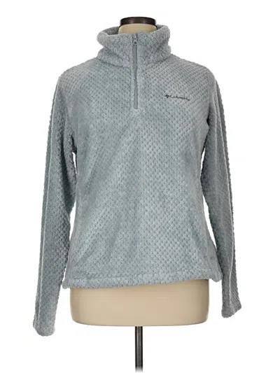 Pre-owned Columbia Fleece Jacket In Teal