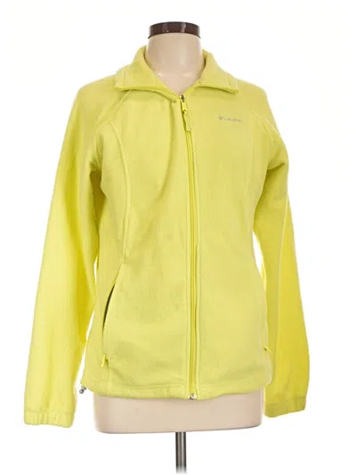 Pre-owned Columbia Fleece Jacket In Yellow