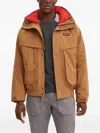 Columbia Fleece-lined Padded Jacket In Brown