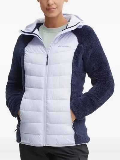 Columbia Fleece-panelled Quilted Jacket In Blue