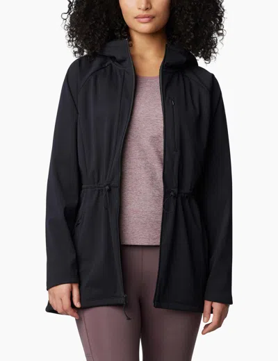 Columbia Flora Park Ii Mid Softshell Jacket In Black