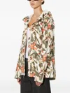 Columbia Floral-print Hooded Jacket In Multi
