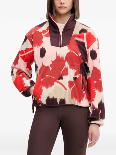 Columbia Floral Zip-up Sweatshirt In Multi
