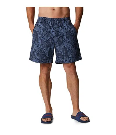 Columbia Fm1107-461 Men's Collegiate Navy Super Backcast Swimming Shorts Jr210 In Blue