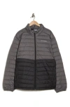 Columbia Foster Falls Channel Quilted Jacket In City Grey/shark