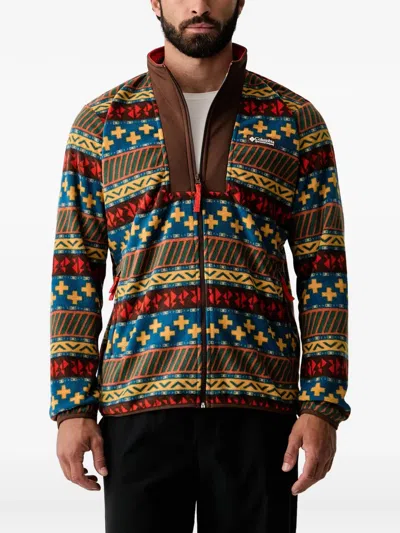 Columbia Geometric-pattern Zip-up Sweatshirt In Multi
