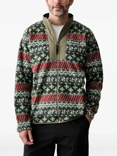 Columbia Geometric-print Zip-up Sweatshirt In Multi