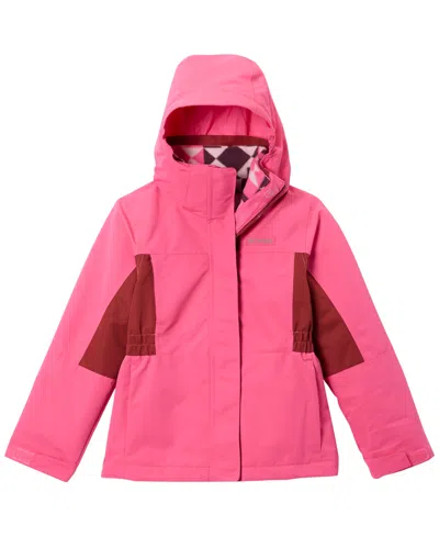 Columbia Kids' Girls' 7-16 Bugaboo Iv Hooded 3-in-1 Jacket In Pink