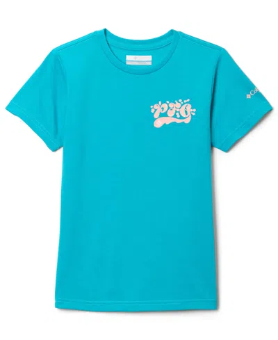 Columbia Kids' Girls' 7-16 Palm Waves Short-sleeve T-shirt In Blue