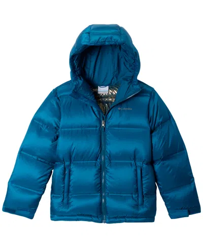Columbia Kids' Girls' 7-16 Street Heights Down-filled Hooded Puffer Jacket In Blue