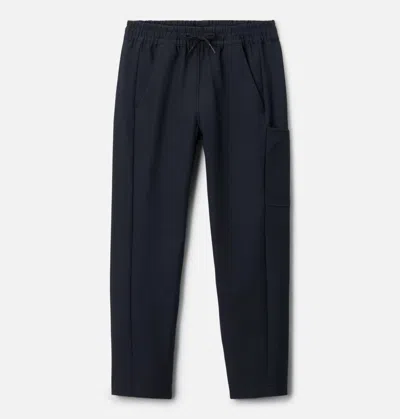 Columbia Kids' Girls  Daytrekker Ii Pants Black Stretch Drawstring Waist Erk373 In Blue