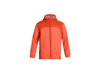Columbia Glennaker Rain Jacket (little Kid/big Kid) Boy's Coat Zing/super Sonic : Md (10-12 Big Kids), Nylon In Red