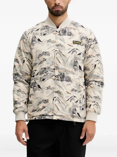 Columbia Graphic-print Long-sleeve Jacket In Neutral