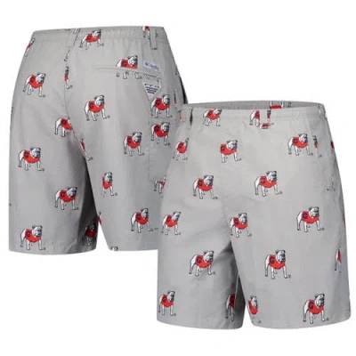 Columbia Gray Georgia Bulldogs Backcast Iii Printed Short