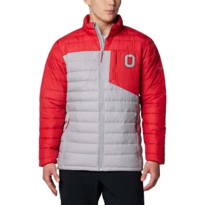 Columbia Gray Ohio State Buckeyes Double Blitz Omni-heat Infinity Insulated Full-zip Jacket