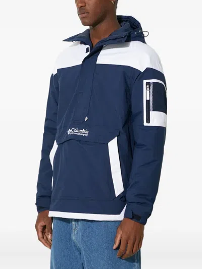Columbia Half-zip Colour-block Hoodie In Blue