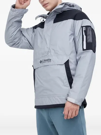 Columbia Half-zip Panelled Jacket In Gray
