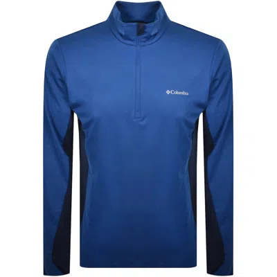 Columbia Half Zip Track Top Blue