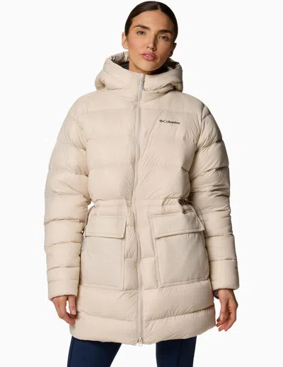 Columbia Harmony Falls Hooded Mid Down Jacket In Pink