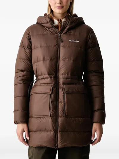 Columbia Harmony Falls™ Quilted Hooded Jacket In Brown