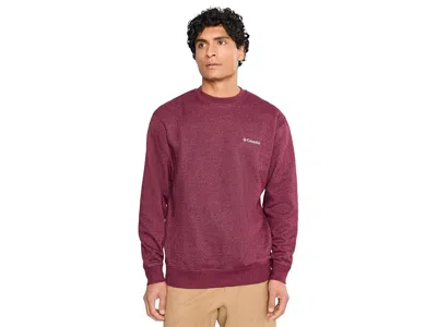 Columbia Hart Mountaintm Ii Crew Men's Clothing Rich Wine Heather: 2xl, Cotton/polyester/elastane In Burgundy