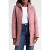 Columbia Heavenly Long Water Resistant Insulated Hooded Coat In Fig