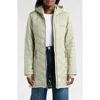 Columbia Heavenly Long Water Resistant Insulated Hooded Coat In Safari