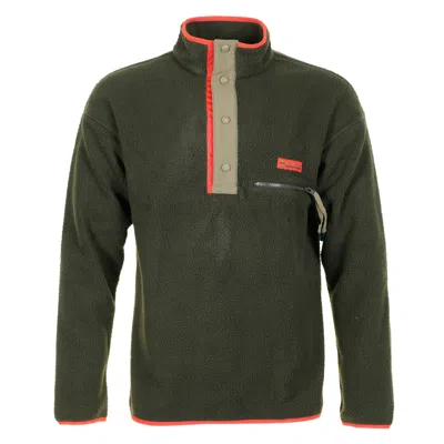 Columbia Helvetia 2 Half Snap Fleece Greenscape In Black