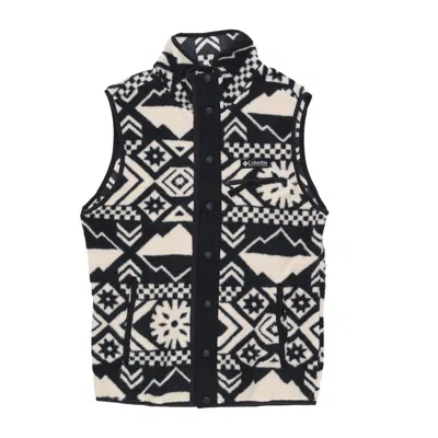 Columbia Helvetia Vest Black Checkered Men's Sleeveless In Multi