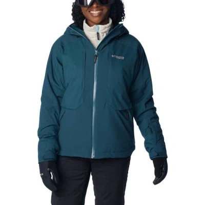 Columbia Highland Summit Ski Jacket Women's Green Hooded Full Zip Ups223