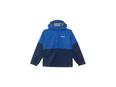 Columbia Hikebound Ii Jacket (little Kid/big Kid) Boy's Clothing Mountain Blue/collegiate Navy : Lg (14-16 Bi