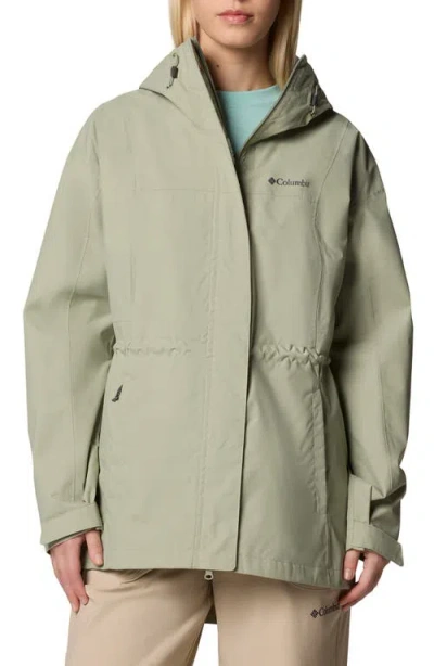Columbia Hikebound Ii Long Waterproof Jacket In Green