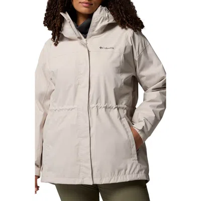 Columbia Hikebound Ii Long Waterproof Jacket In Gray