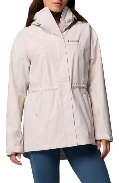 Columbia Hikebound Ii Long Waterproof Jacket In White