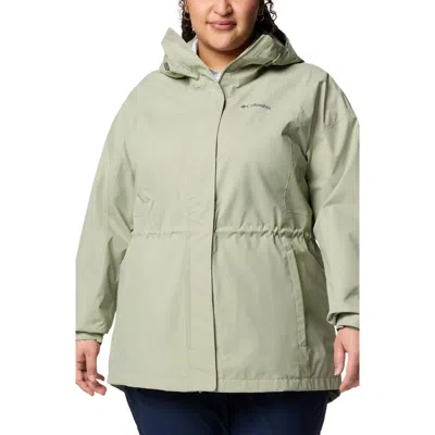 Columbia Hikebound Ii Long Waterproof Jacket In Green