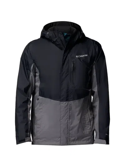 Columbia Hooded Colour-block Jacket In Black