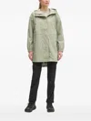 Columbia Hooded Drawstring Jacket In Green