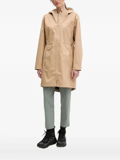 Columbia Hooded Drawstring Jacket In Nude